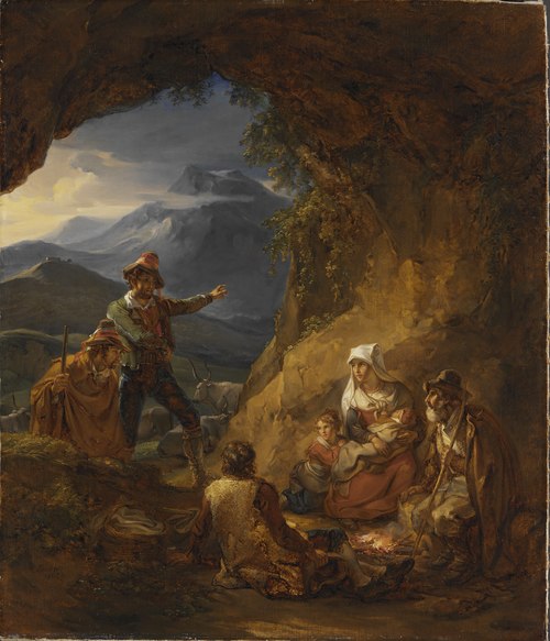 Bandits Entering a Shepherd's Dwelling, 1823, Aleksander Lauréus
