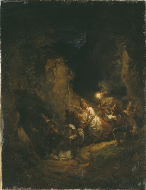 Italian Bandits Abducting Some Women, 1823, Aleksander Lauréus