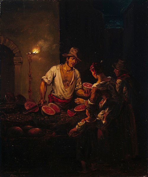 Italiensk vattenmelonförsäljare, 1820, Aleksander Lauréus