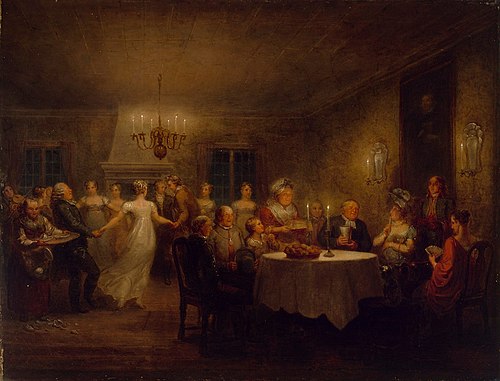 Party at the Parsonage, 1815, Aleksander Lauréus