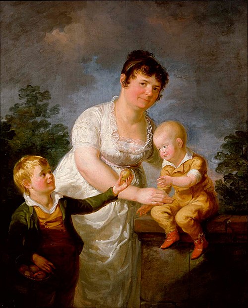 Mariana Juliana Laureus and Her Two Sons, 1806, Aleksander Lauréus