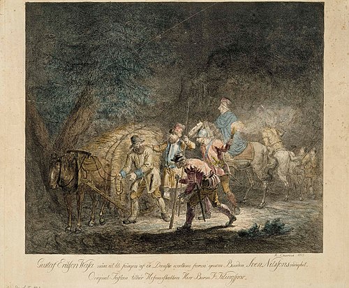 Kustaa Vaasa heinäkuormassa, 1815, Aleksander Lauréus