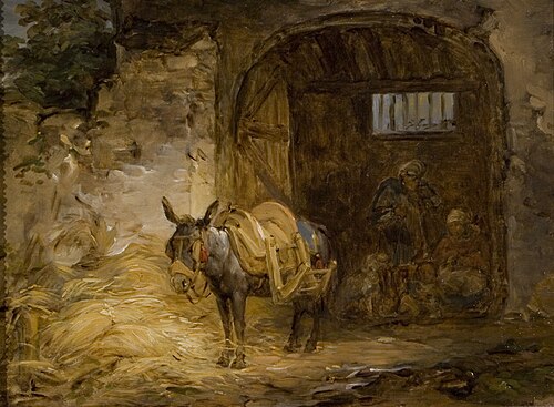 Saddled Donkey, 1800, Alexander Lauréus