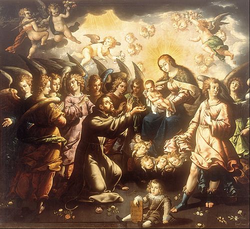 The Appearance of the Virgin and Child to Saint Francis, 1000, José Juárez