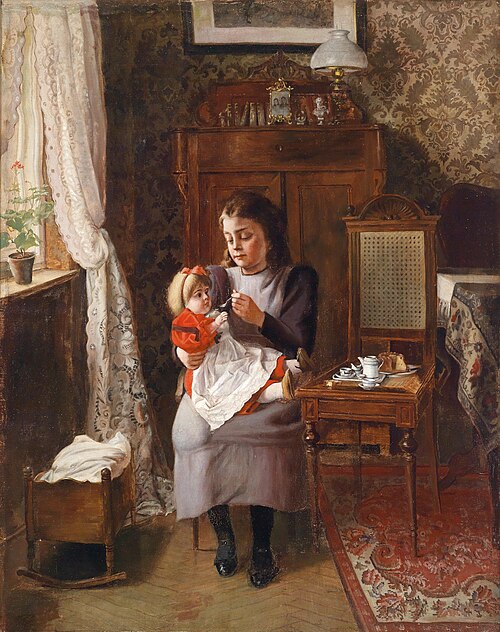 The Doll Mother, 1897, Anton Seitz