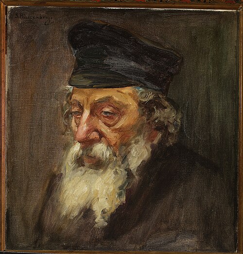 Head of a Jew, 1900, Samuel Hirszenberg
