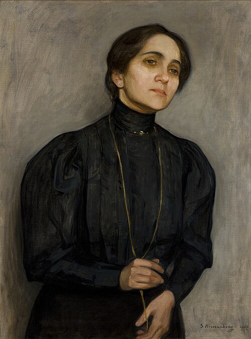 Portrait of Maria Feldman, 1907, Samuel Hirszenberg
