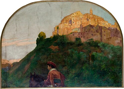Entrance [Rider on Background of the Town], 1903, Samuel Hirszenberg