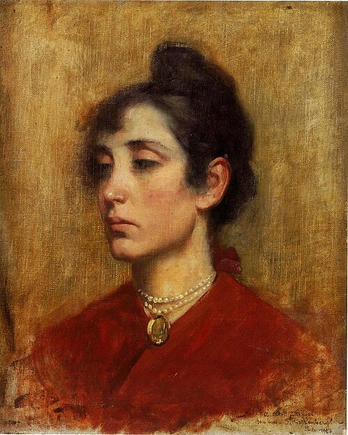 Portrait of Madame Ettinger., 1903, Samuel Hirszenberg