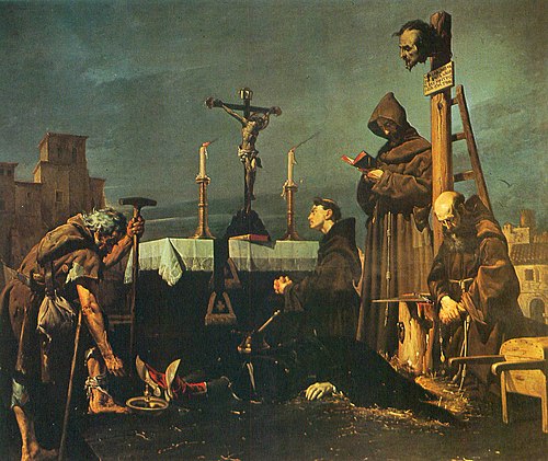 Colecta para sepultar el cadáver de don Álvaro de Luna, 1866, José María Rodríguez de Losada