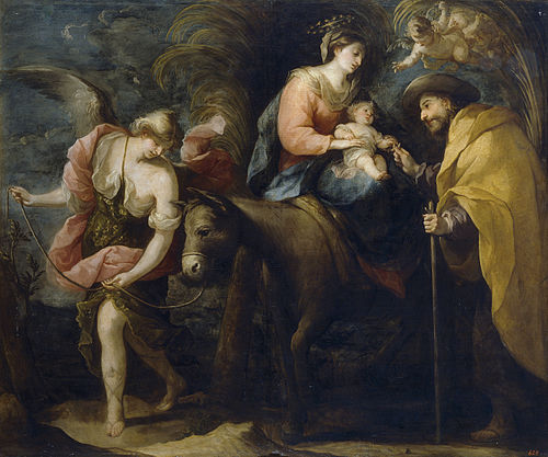 The Flight into Egypt, 1670, José Moreno