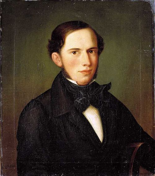 Portrait of Johan Sebastian Welhaven, 1800, Carl Peter Lehmann