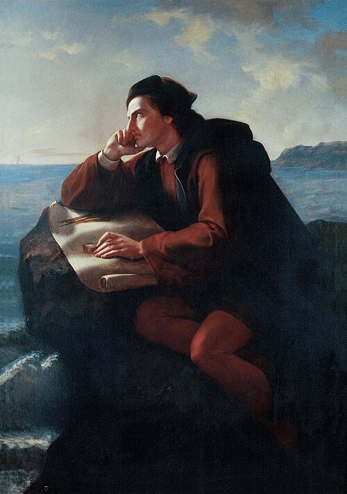 Inspiración de Cristóbal Colón, 1856, José Obregón