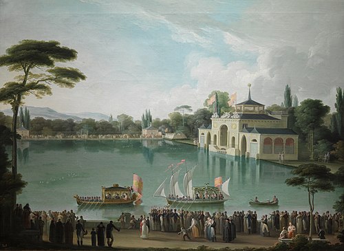 Royal Outing on the Large Lake in the Retiro, 1819, José Ribelles