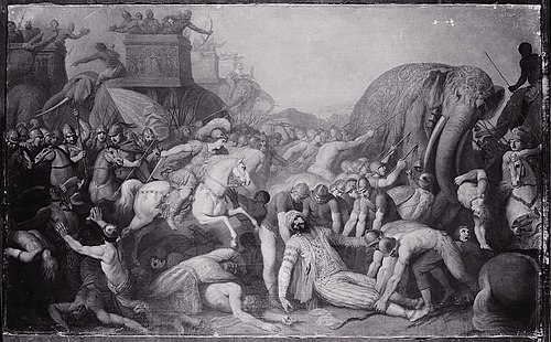 Victory of Alexander the Great over Poros, king of India, in 326, 1770, Franciszek Smuglewicz