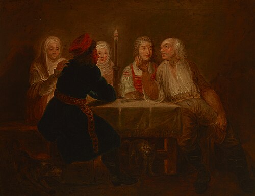 Peasants in an Inn, , Franciszek Smuglewicz