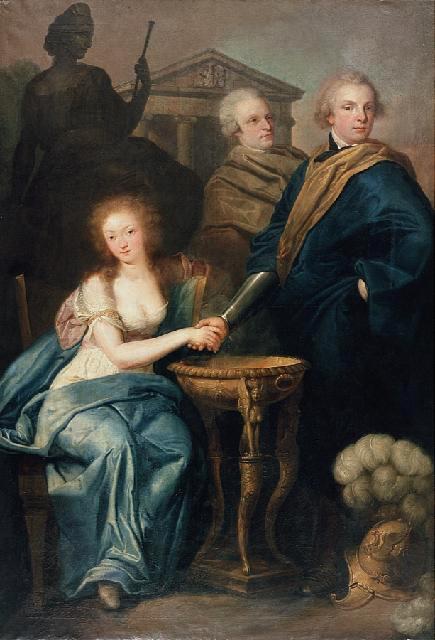Portret Szczęsnej, Ignacego i Ksawerego Działyńskich., 1792, Franciszek Smuglewicz