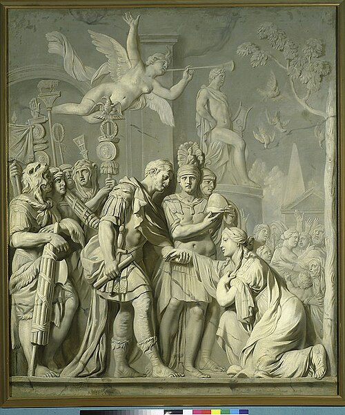 Empereur Titus donnant droit à Rome, 1785, Franciszek Smuglewicz