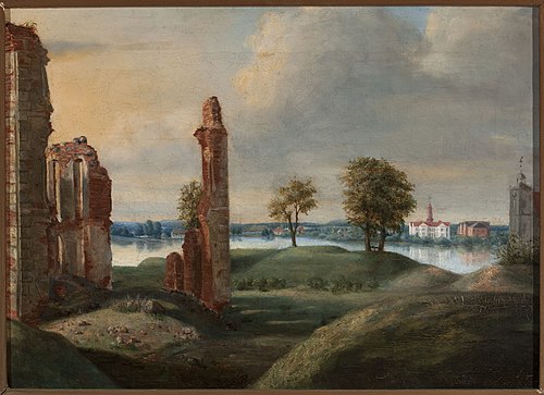 Ruins of the Biržai Castle., 1800, Franciszek Smuglewicz
