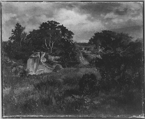 Studie aus Barbizon, , Anton Teichlein