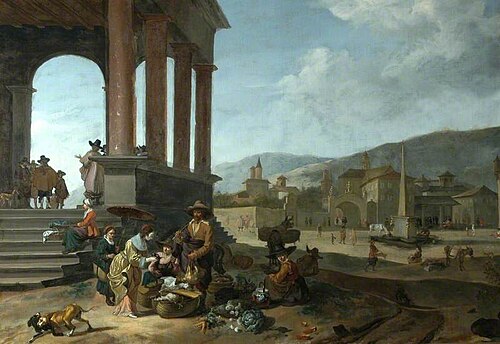 Italian Market Scene, , Hendrick Mommers