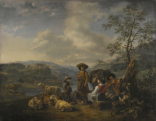 Italian Peasants Resting, , Hendrick Mommers