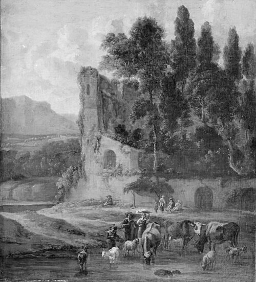 Cattle by a Ford, 1665, Hendrick Mommers