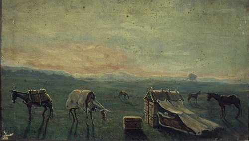Pouso noturno de tropeiros, 1922, Joaquim da Rocha Ferreira