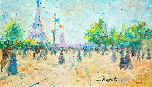 Paris, la Tour Eiffel, 1880, Louis Hayet