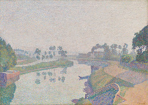 Banks of the Oise at Dawn, 1887, Louis Hayet
