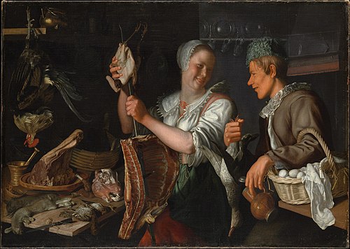 Kitchen Scene, 1909, Peter Wtewael