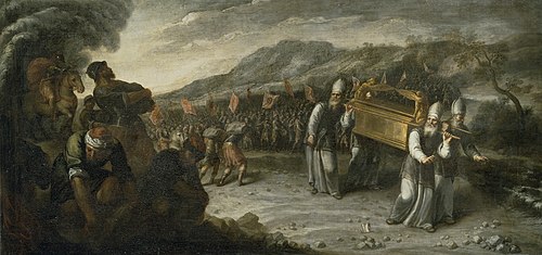 The passage of the Jordan River with the Ark of the Covenant, 1667, Juan Montero de Rojas