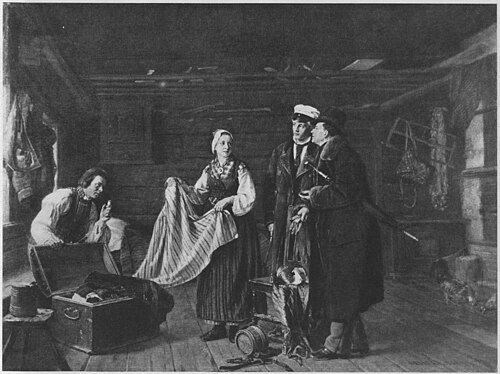 Käufer von Nationaltrachten in Säkylä.  (Beschreibung lt. Quelle), , Arvid Liljelund