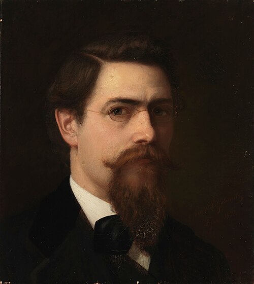 Autoportrait, 1871, Arvid Liljelund