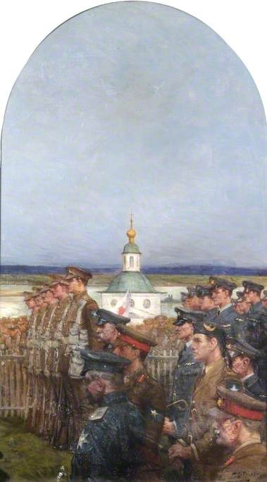 The Dwina Relief Force Memorial (right), 1921, Albert Chevallier Tayler