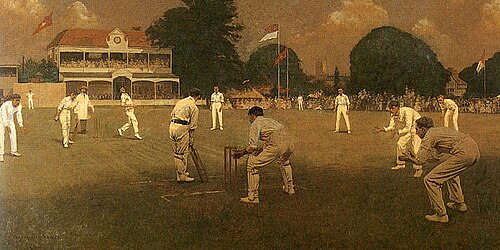 Kent vs Lancashire at Canterbury, 1906, Albert Chevallier Tayler