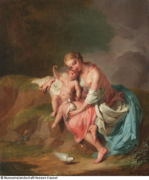 Venus und Amor, 1770, Anton Wilhelm Tischbein