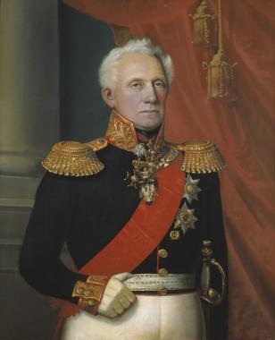 Russian general and Governor-General of Finland, A.A. Thesleff  (1778-1847)., 1840, Johan Erik Lindh