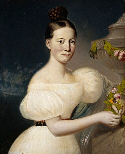 Portrait of Eva Törngren, 1842, Johan Erik Lindh
