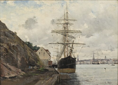 Sea Approach to Stockholm, 1885, Axel Lindman