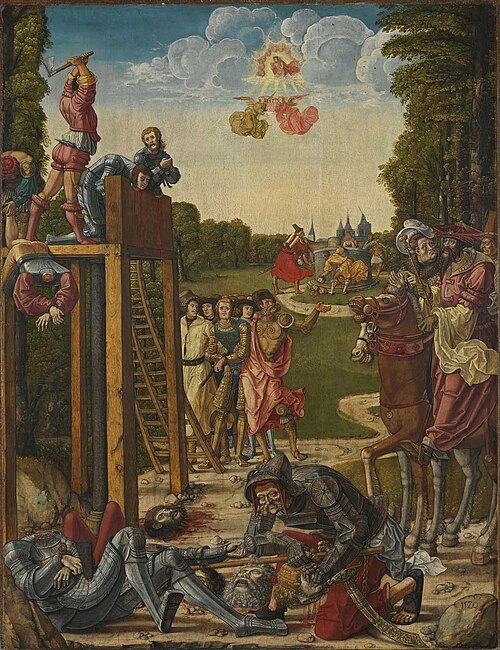 Martyrdom of the Theban Legion, 1520, Anton Woensam