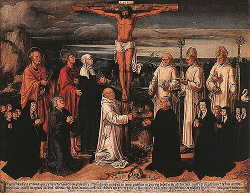 Crucixion with Saints, 1535, Anton Woensam
