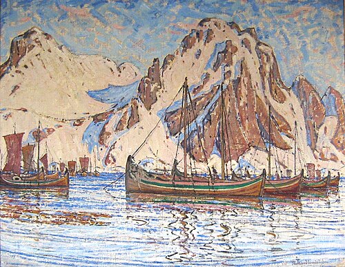 Picture from Lofoten, 1907, Rikard Lindström
