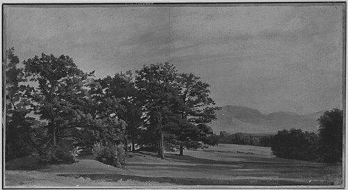 Landschaft mit Benediktenwand, 1845, Anton Zwengauer