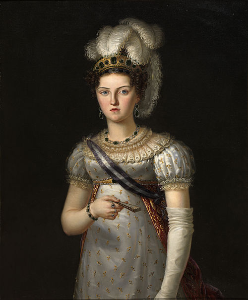María Josefa Amalia de Sajonia tercera esposa de Fernando VII, 1820, Francisco José Pablo Lacoma Sans