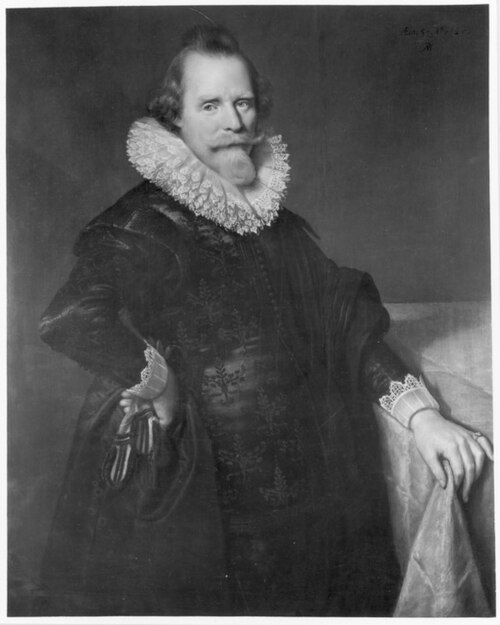 Portrait of Jan Adriaensz. Leeghwater, 1625, Paulus Moreelse