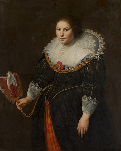 Portrait d'une dame inconnue, 1627, Paulus Moreelse