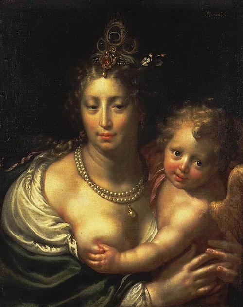Venus and Cupid, 1617, Paulus Moreelse