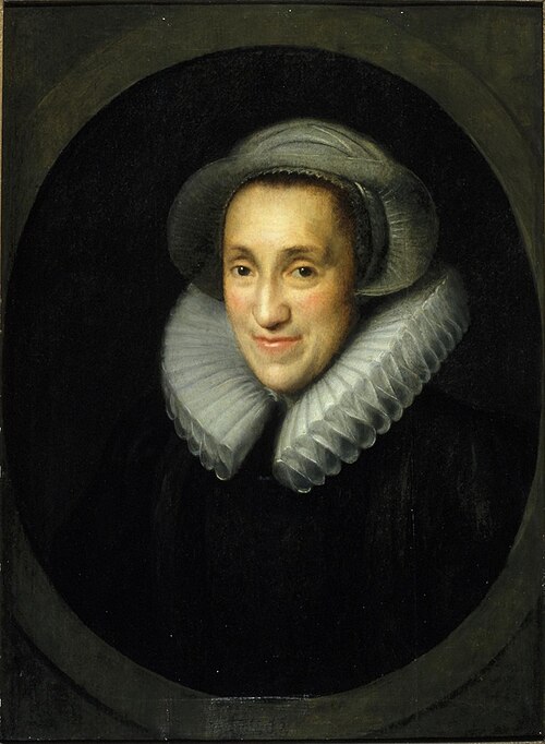 Portrait of Claesken (Nicolaa) van Voorst (1565-1644), 1610, Paulus Moreelse