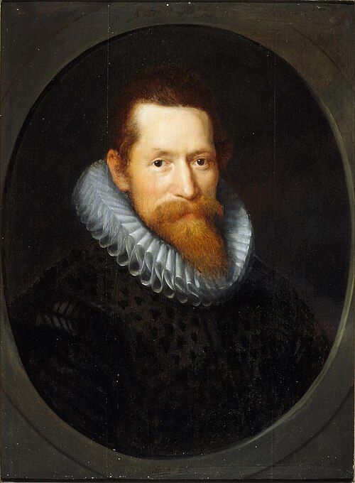 Portrait of Arnout van Buchell (1565-1641), 1610, Paulus Moreelse